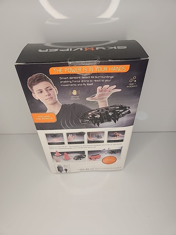 SKY VIPER FORCE HAND-CONTROLLED HOVER DRONE BY SKYROCKET-NO REMOTE REQUIRED