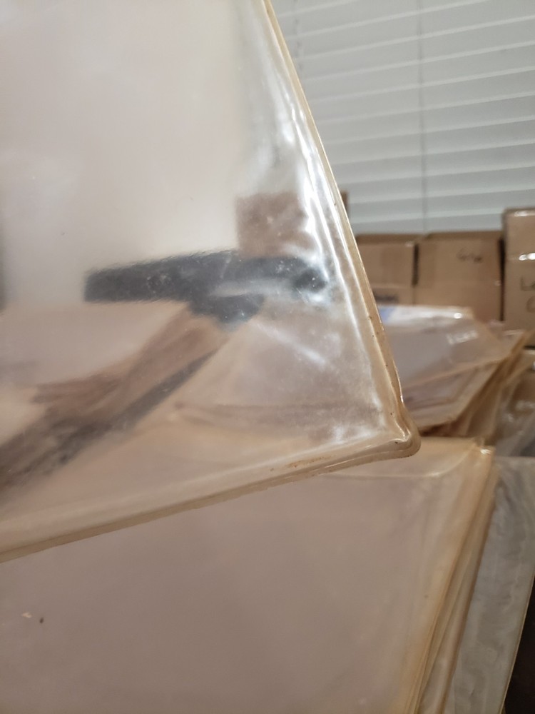 285 Dusty Dirty Laserdisc Sleeves Thick Protective Covers Outer Plastic