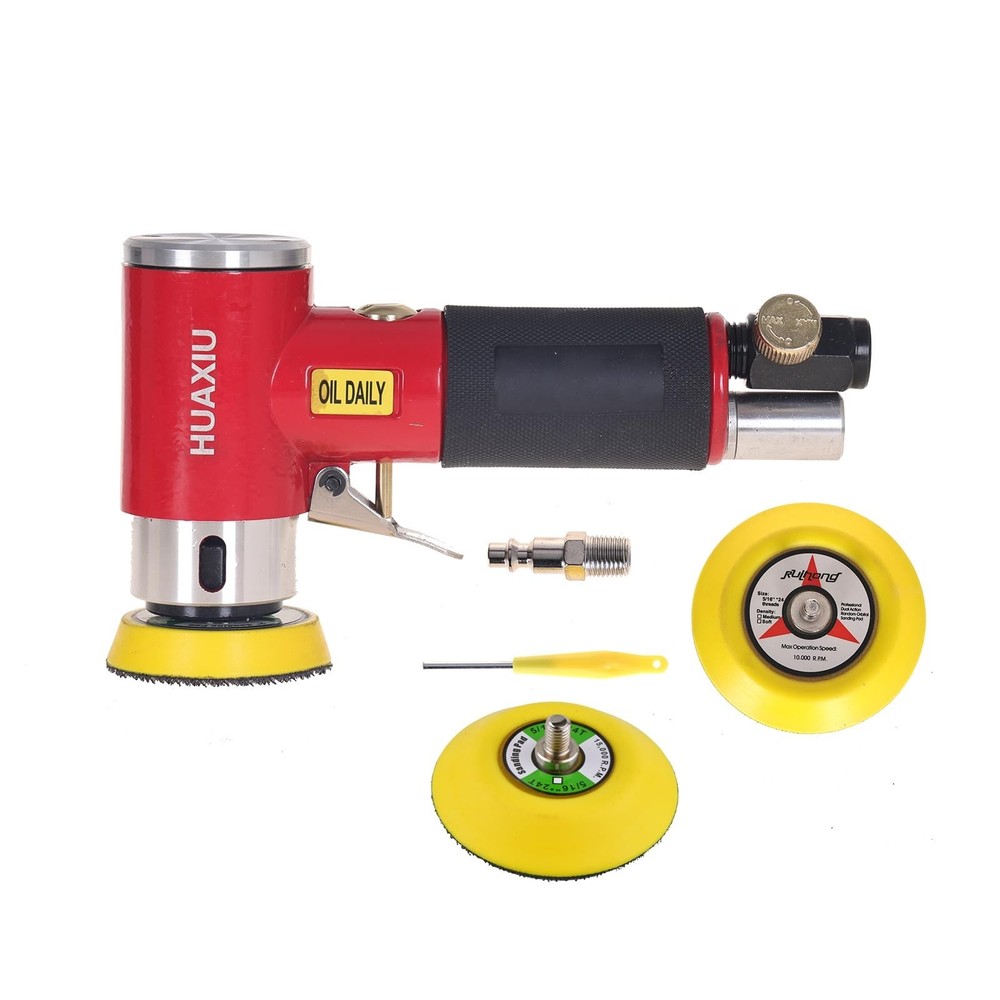 2" Mini Orbital Sander - Professional Dual Action Pneumatic Air Sander, High ...