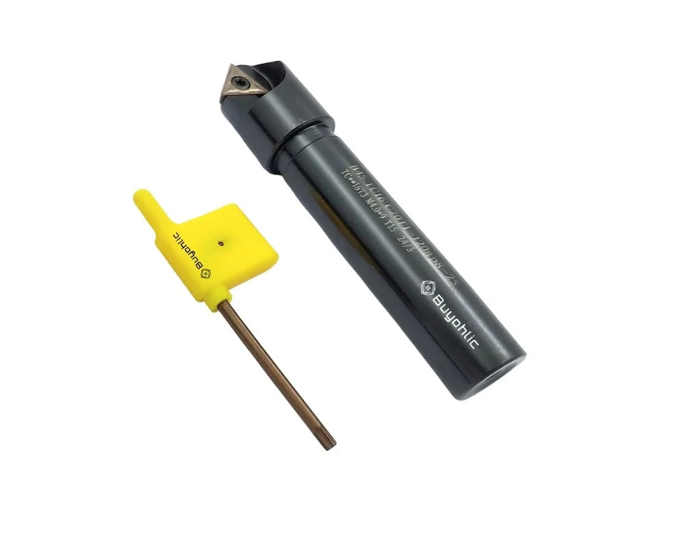 Indexable 60° Chamfer Tool 120mm with 10 Spare Carbide Inserts
