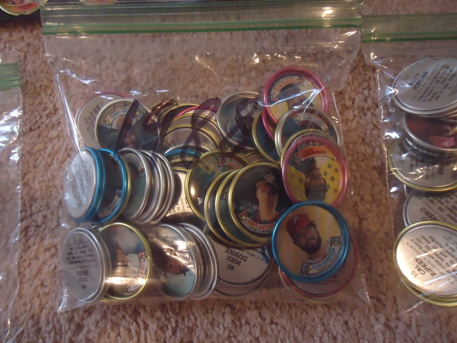 1989 Topps Baseball 60 Coin Set w/ Display + (4) 1987 + (70) 1988 + (71) 1989