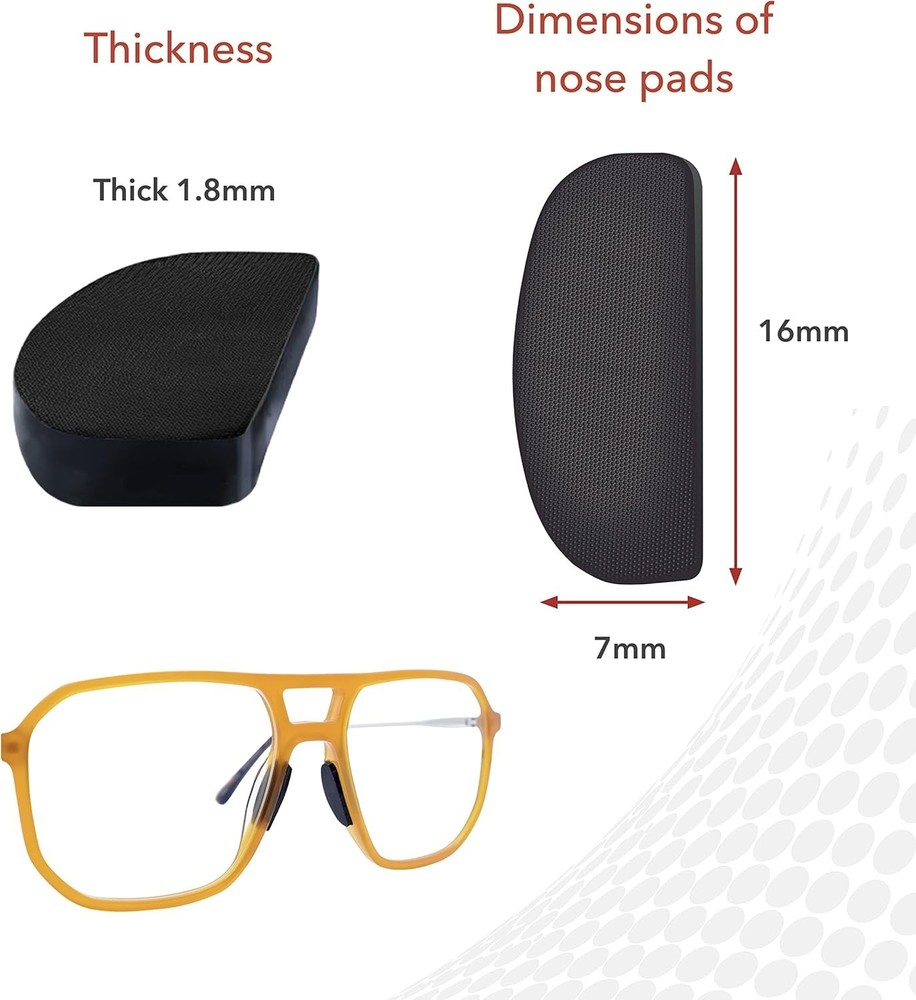 Innovative Microstructured Fibers Nose Pads - Black Pair