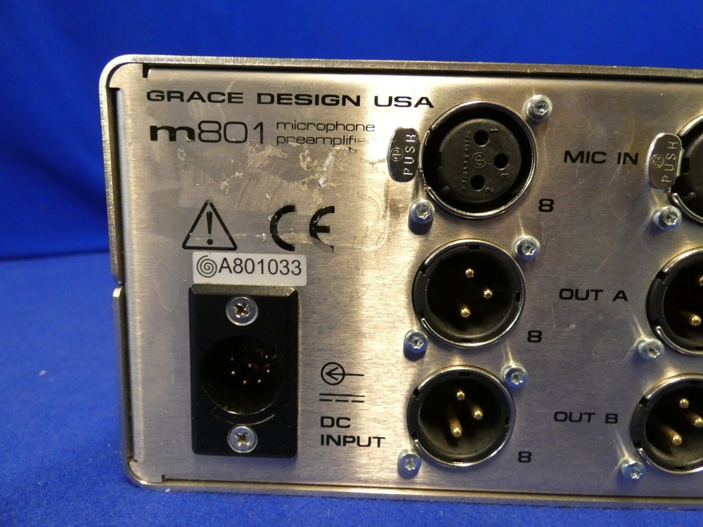 Grace Design m801 Microphone Preamplifier (NO Power Supply) w/Manual
