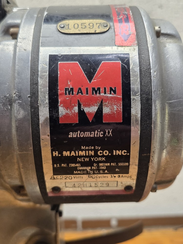 MAIMIN Automatic XX 6" FABRIC - FOAM CUTTER - GOOD SHAPE 220 VOLTS