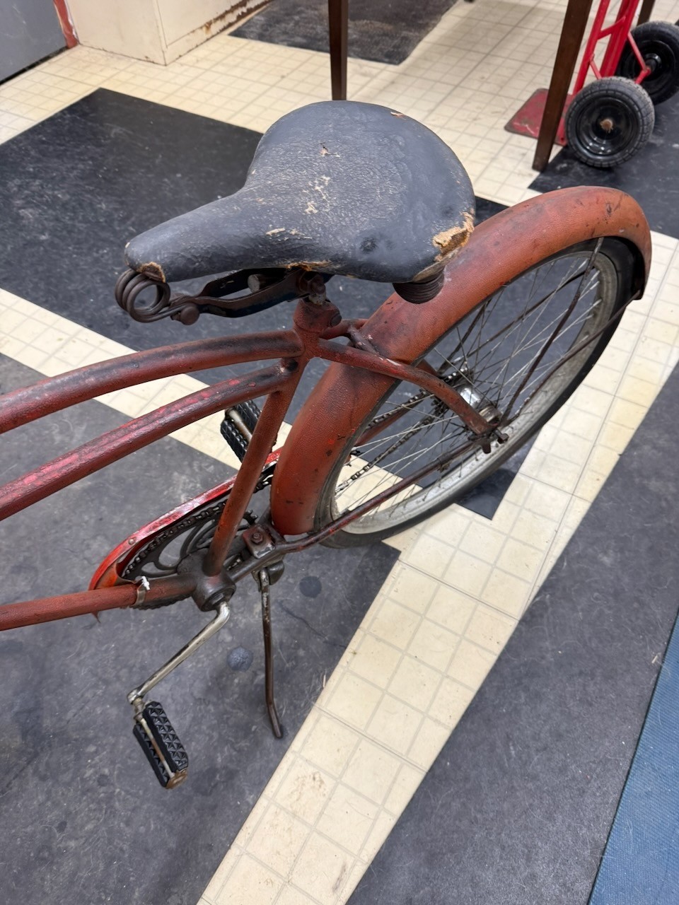 Western Flyer Mens 26" Bicycle 1940's? Vintage Rusty Rat Rod Cruiser