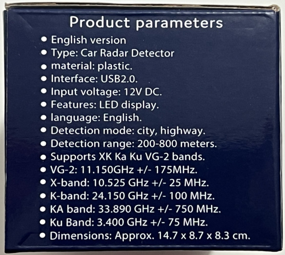 SMS Radar Detector Vehicle Speed System New