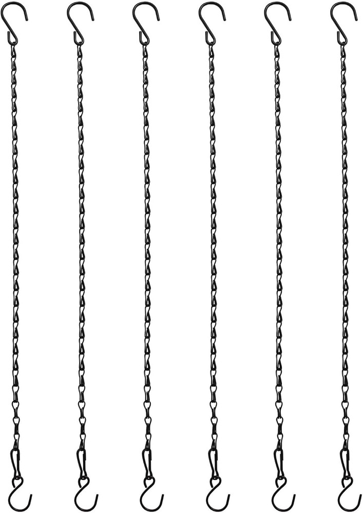 Chain for Hanging Plants,21 Inch Black Hanging Chain, Small Hanging Basket Chain