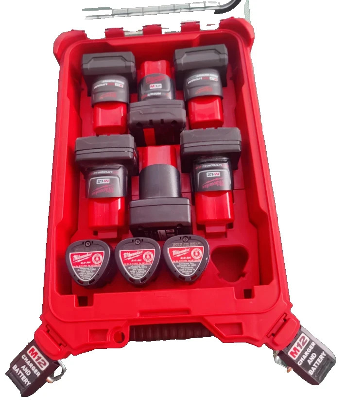 Milwaukee Packout M12 Battery Storage Insert for 48-22-8435 Compact Organiser