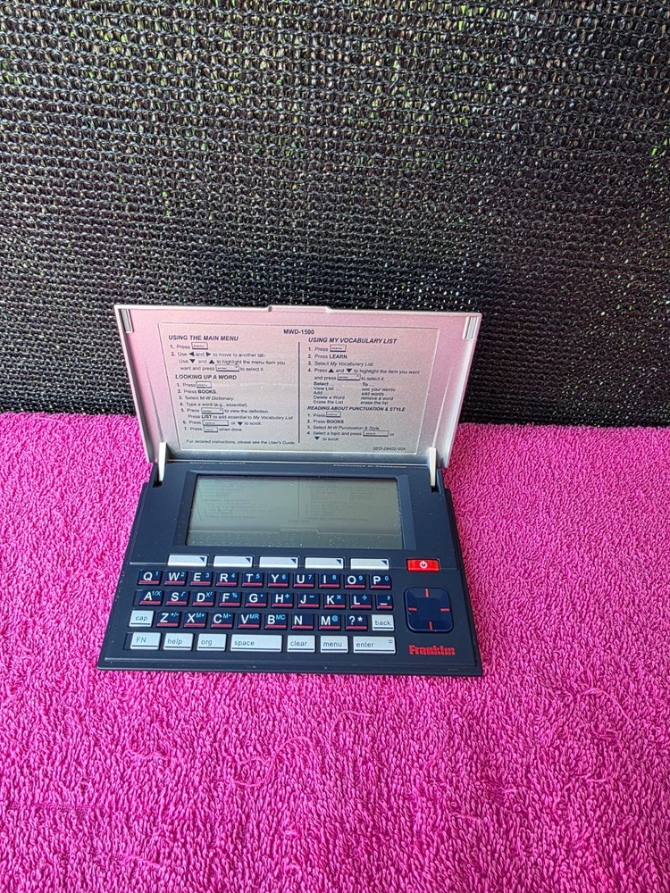 Franklin Merriam-Webster Electronic Dictionary & Thesaurus MWD-1500