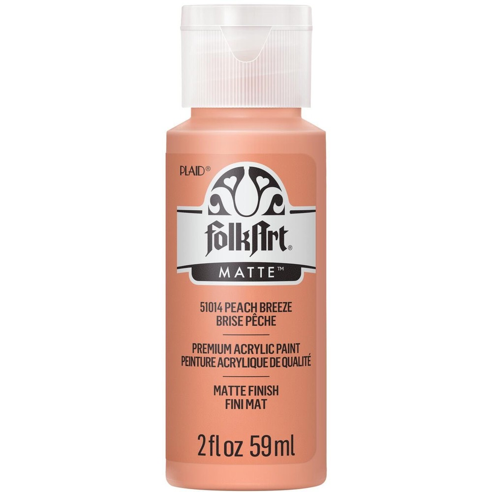 FolkArt Acrylic Paint 2oz-Peach Breeze