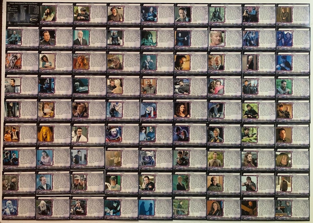 Stargate Atlantis Seasons 3/4 Trading Card Base Set 81 Card Set 2008