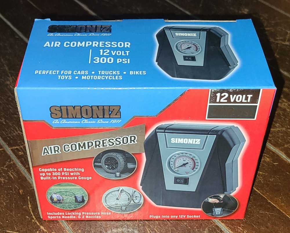 SIMONIZ 12V Air Compressor 300 PSI w/12V Socket #01116