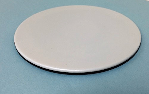 Benz Microscope Black & White Stage Plate, 120mm, Plastic