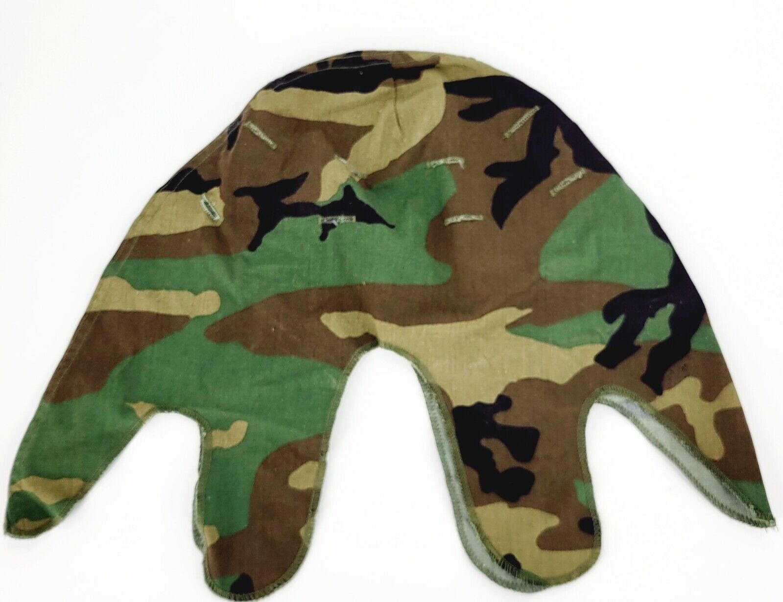 USGI Woodland Camouflage M-1 Helmet Cover DLA 1980s Steel Pot M81