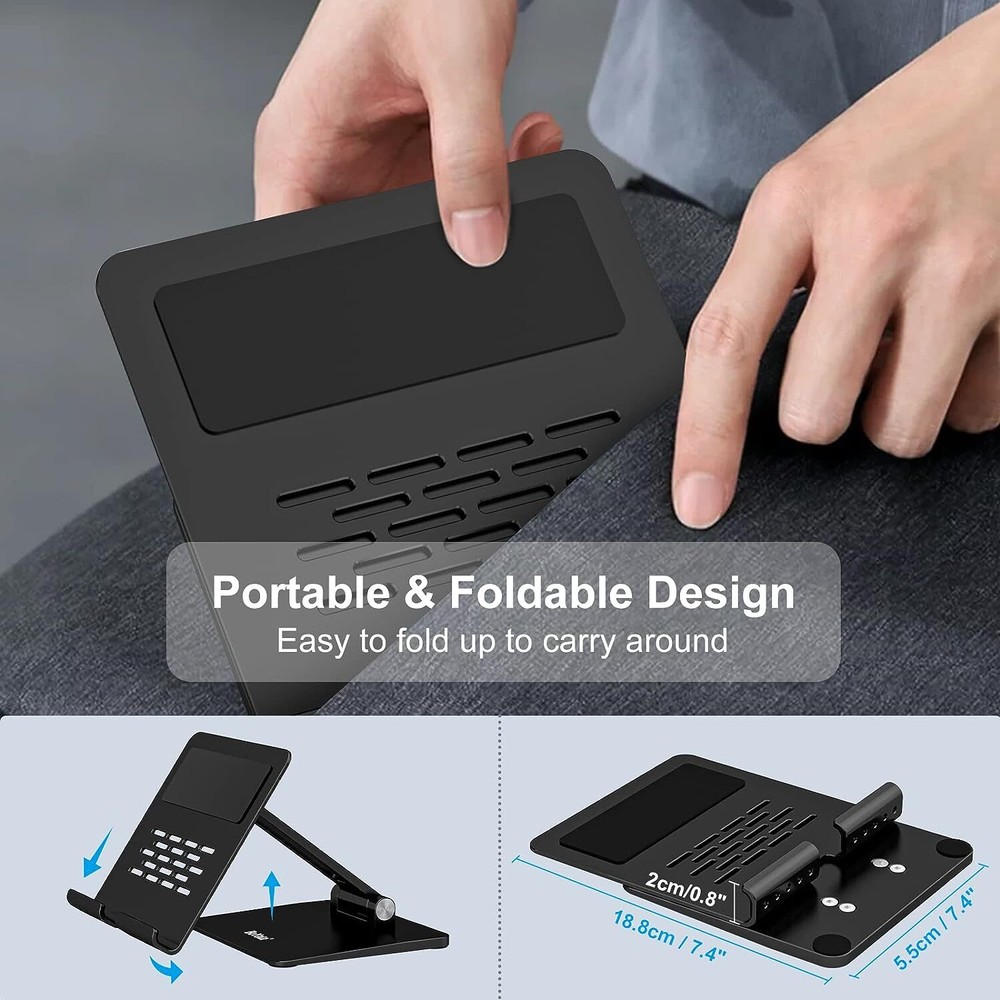 Tablet Stand Aluminum Adjustable Tablet Holder Foldable Desktop Stand iPad Mini