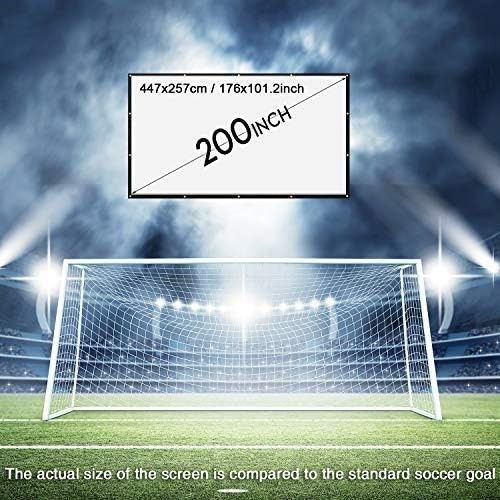 High Definition 200 Inch Projector Screen Wide Viewing Angle