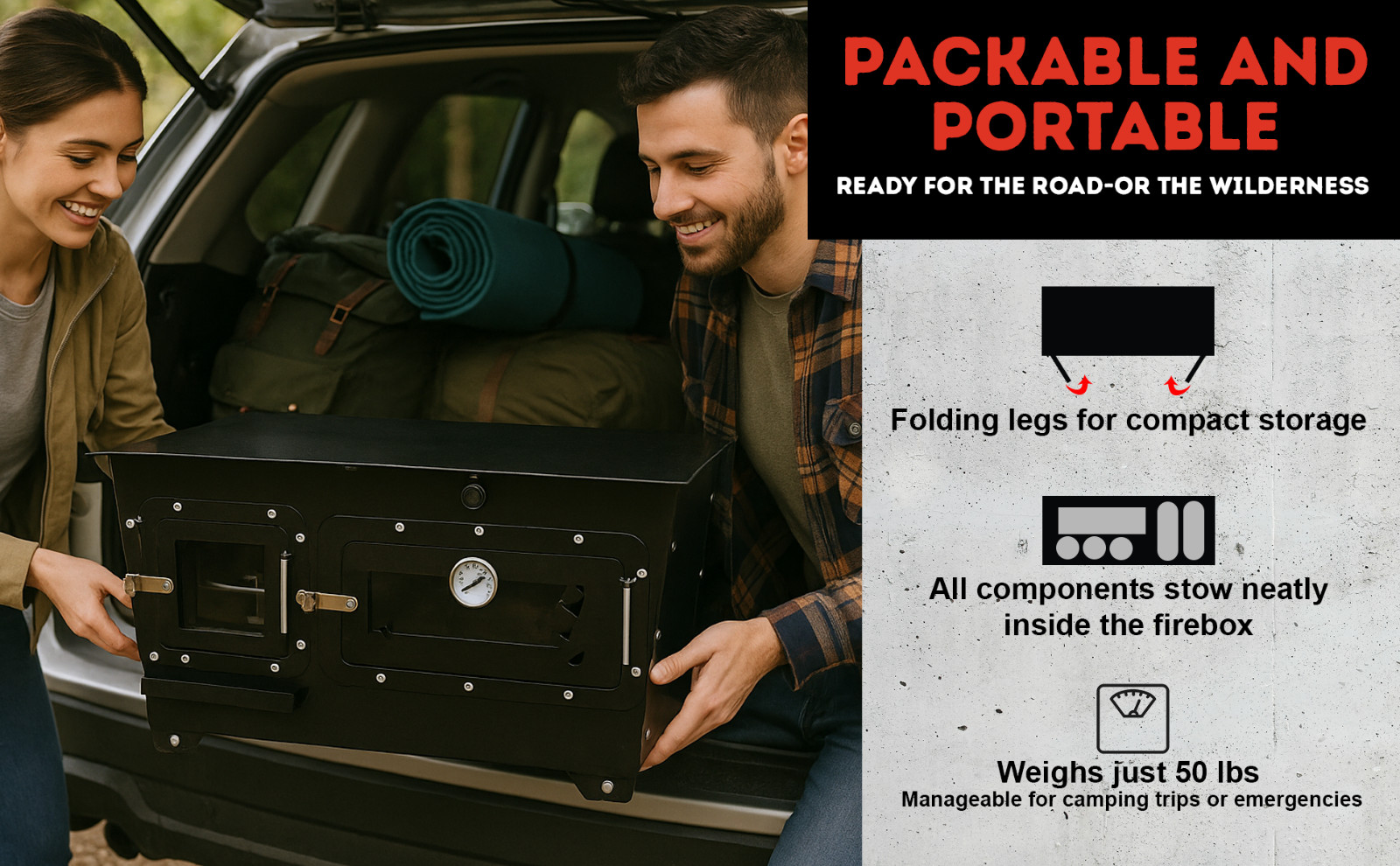 Stonehouse Forge "Trailblazer" Cookstove/Woodstove with Oven