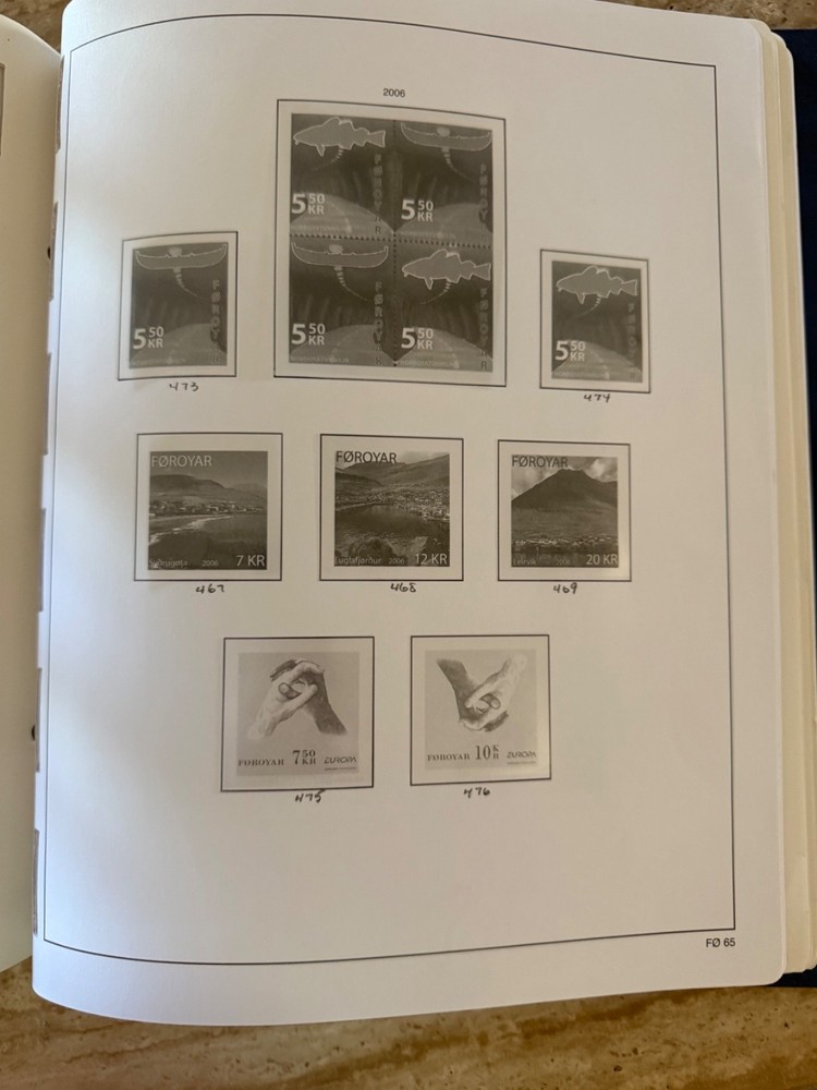 Faroe Islands 1995-2006 Hingless Album (stamps not included)