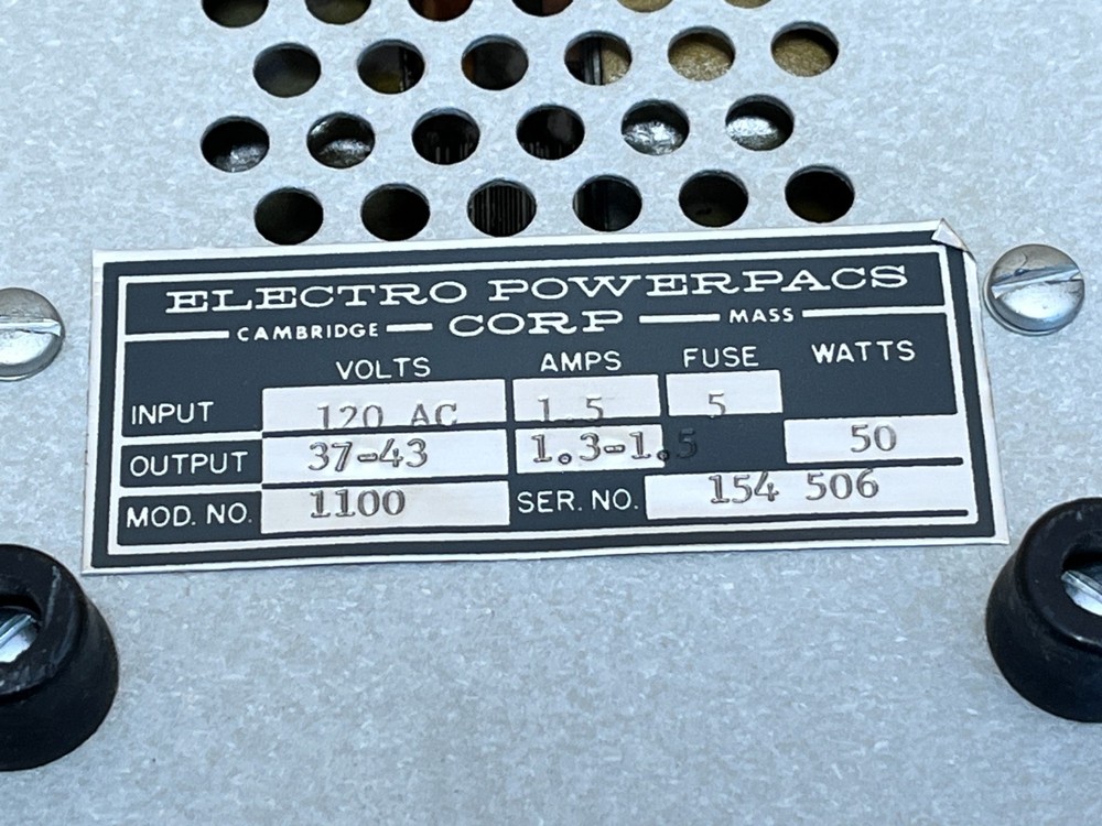 CARL ZEISS MICROSCOPE LIGHT SOURCE POWER SUPPLY ELECTRO POWERPACS 1100