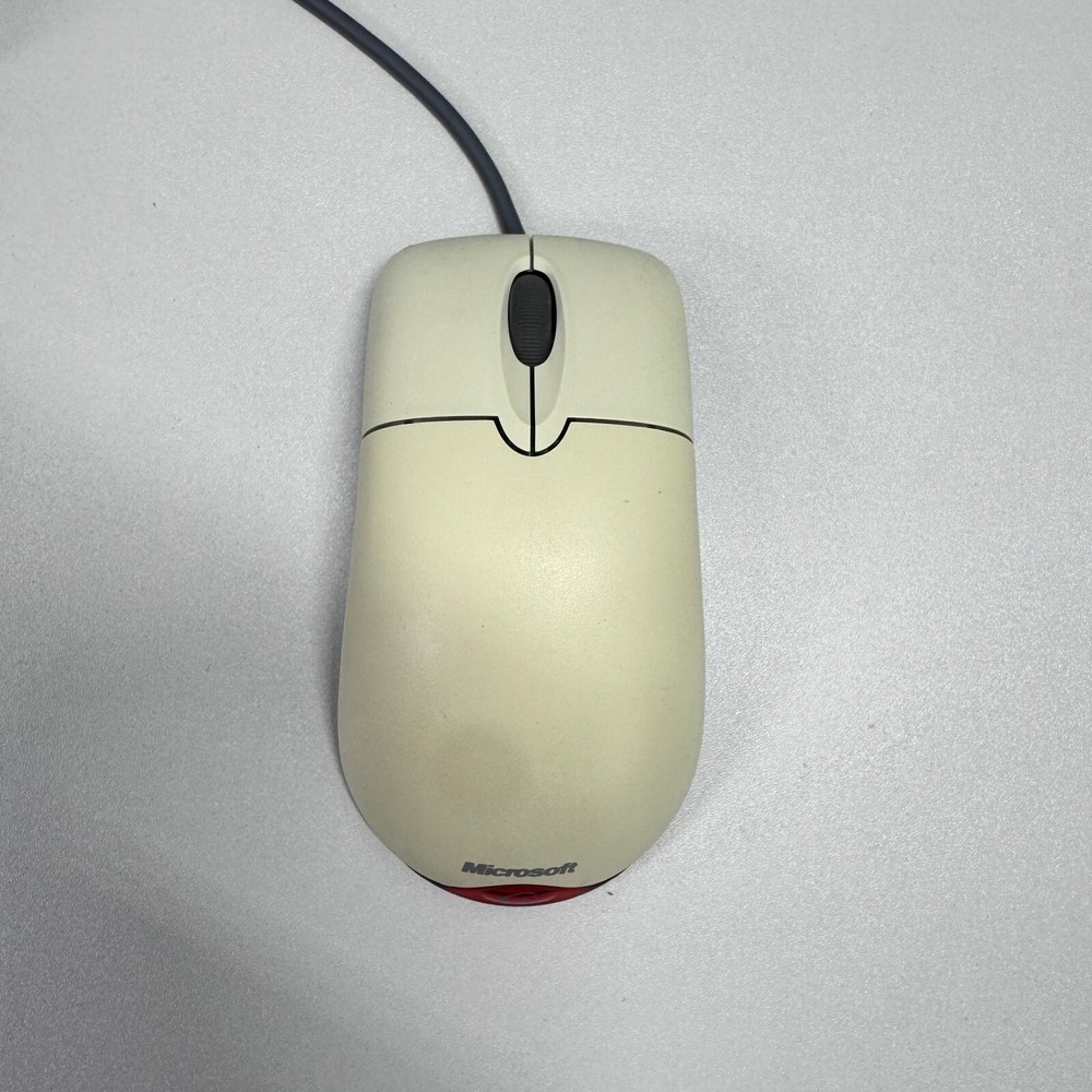 Microsoft Wheel Mouse Optical USB and PS/2 E-C011-00-2225 White Tested