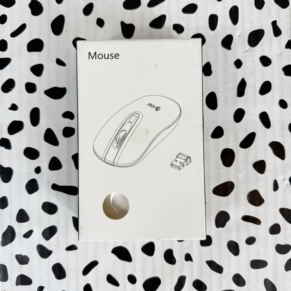 AT&T Wireless White Mouse - NO USB