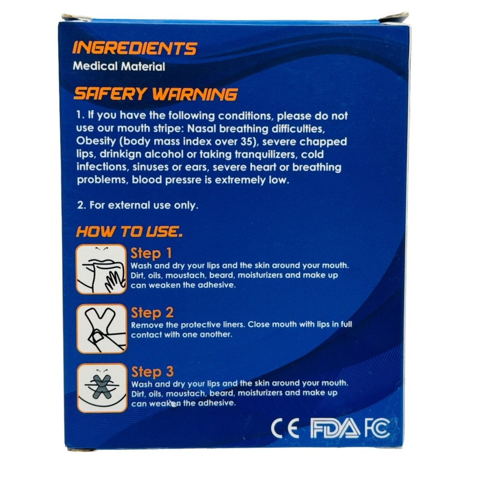 2x Snore Patch, Reduce or Stop Snoring, Anti Snoring Sleep Patch 120 pc