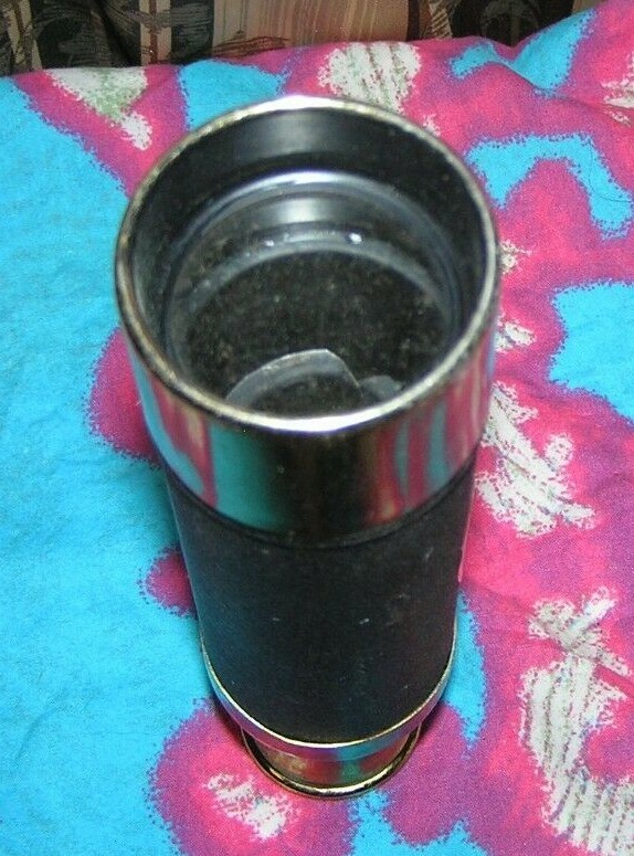 Old ~ Metal Two Toned Three Section Stellar 5X Hand Held Telescope