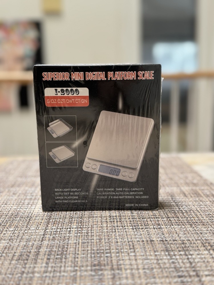 Superior Mini Digital Platform Scale Back Light Display Tare Function Auto Off