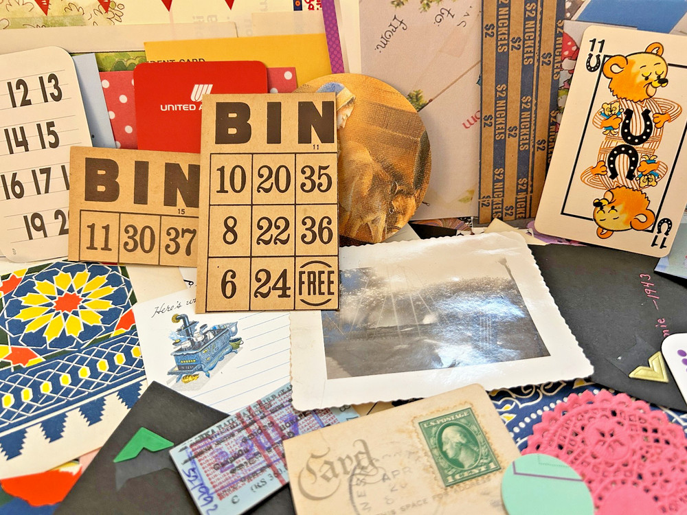 Junk Journal, scrapbooking, Collage Paper Ephemera Kit
