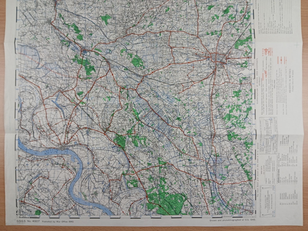WW2 EMERGENCY EDITION map featuring REES (OPERATION PLUNDER), THE RHINE, BOCHOLT