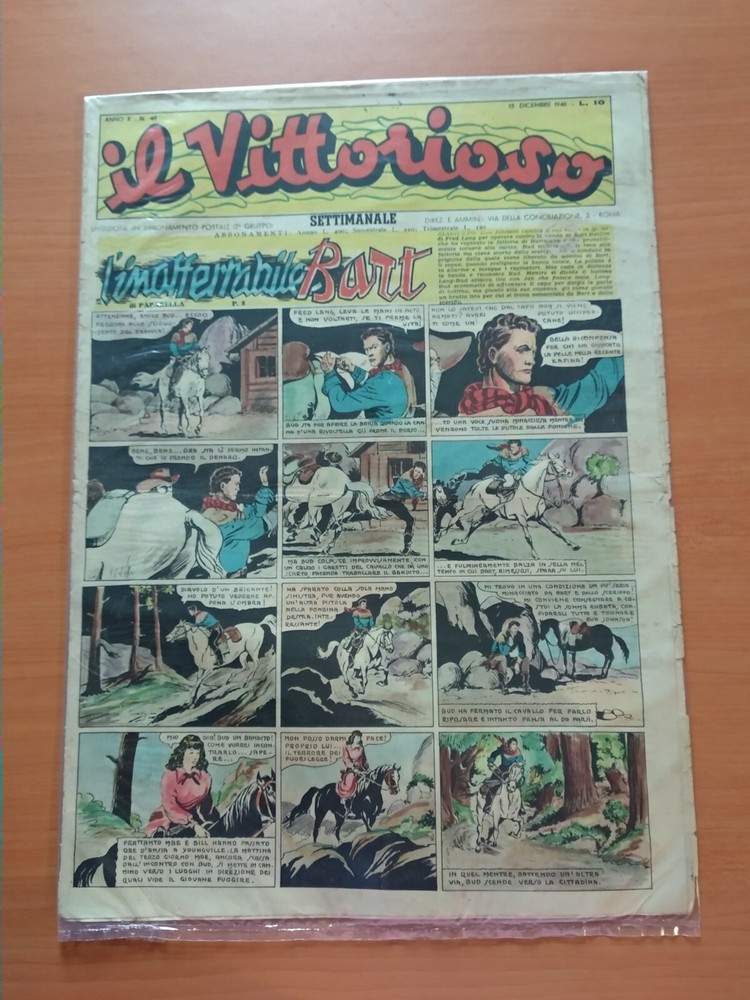 IL VITTORIOSO N.48 Year X 1946 Ed. original AVE