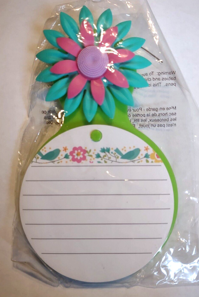 50 Sheet Suction Cup Flower Note Pad