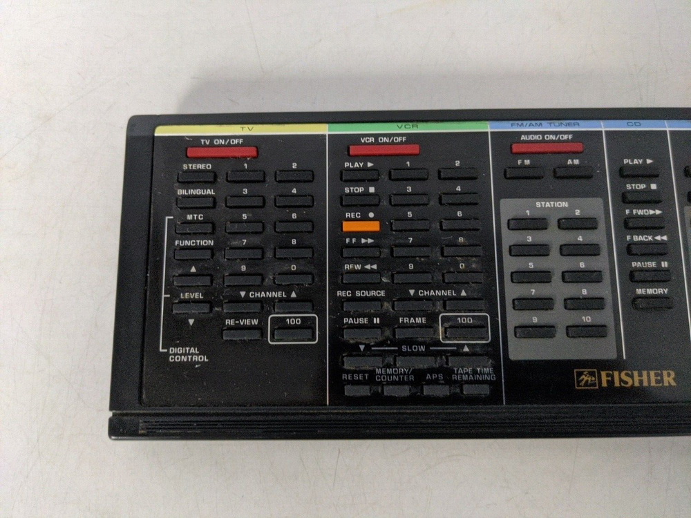 FISHER VIDEO TECH COMPUTERIZED AUDIO/VIDEO REMOTE CONTROL RAV-420