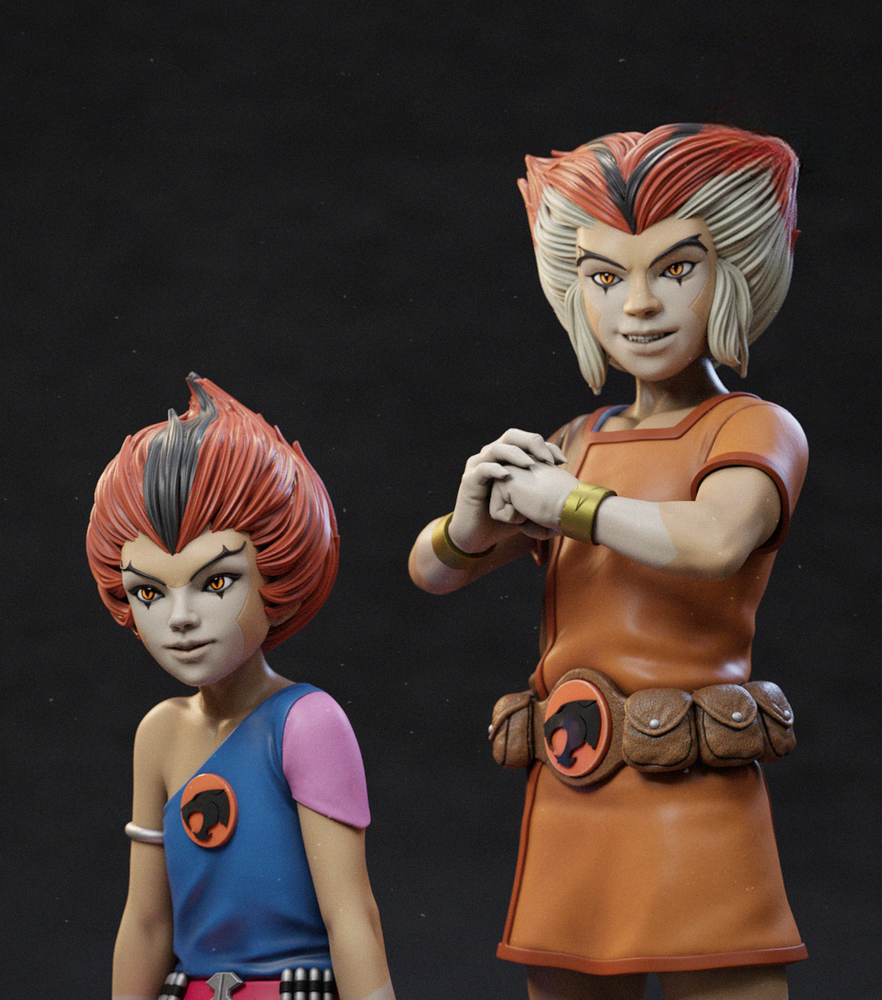 UNPAINTED Thundercats WilyKit & WilyKat 3d Printed Model Kit