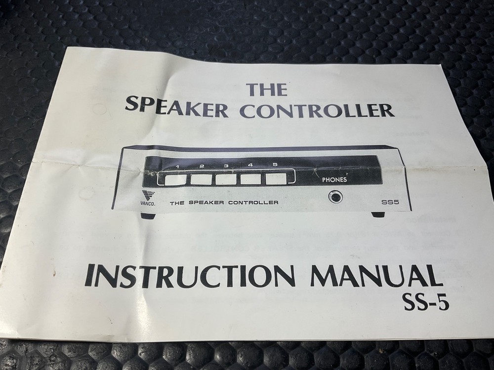 Vanco SS-5 Speaker Switcher 5 Pairs- Impedance Protected