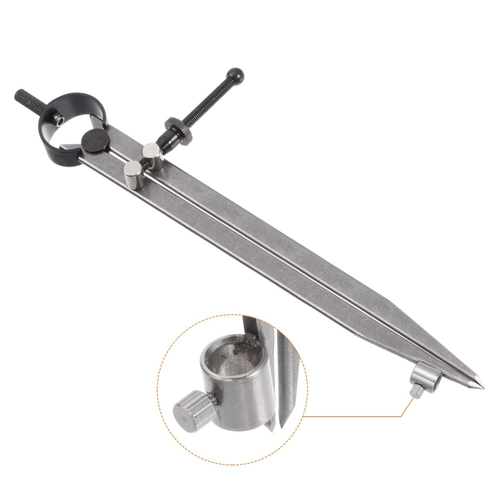 Spring Joint Caliper 10" Adjustable Spring Divider Caliper with Pencil Holder