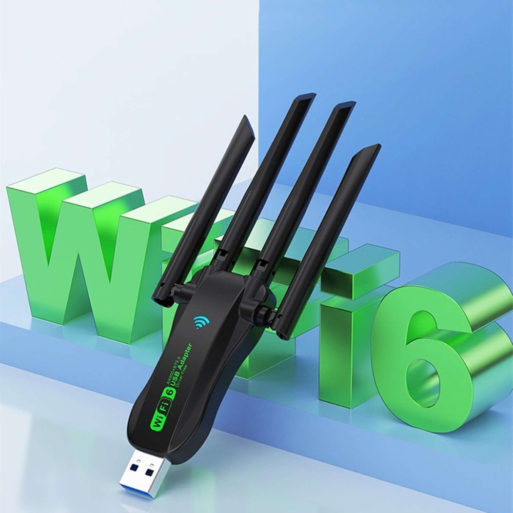 For Computer WiFi 6 Bluetooth 5.4 Adapter Dual Band USB Wireless Network Card