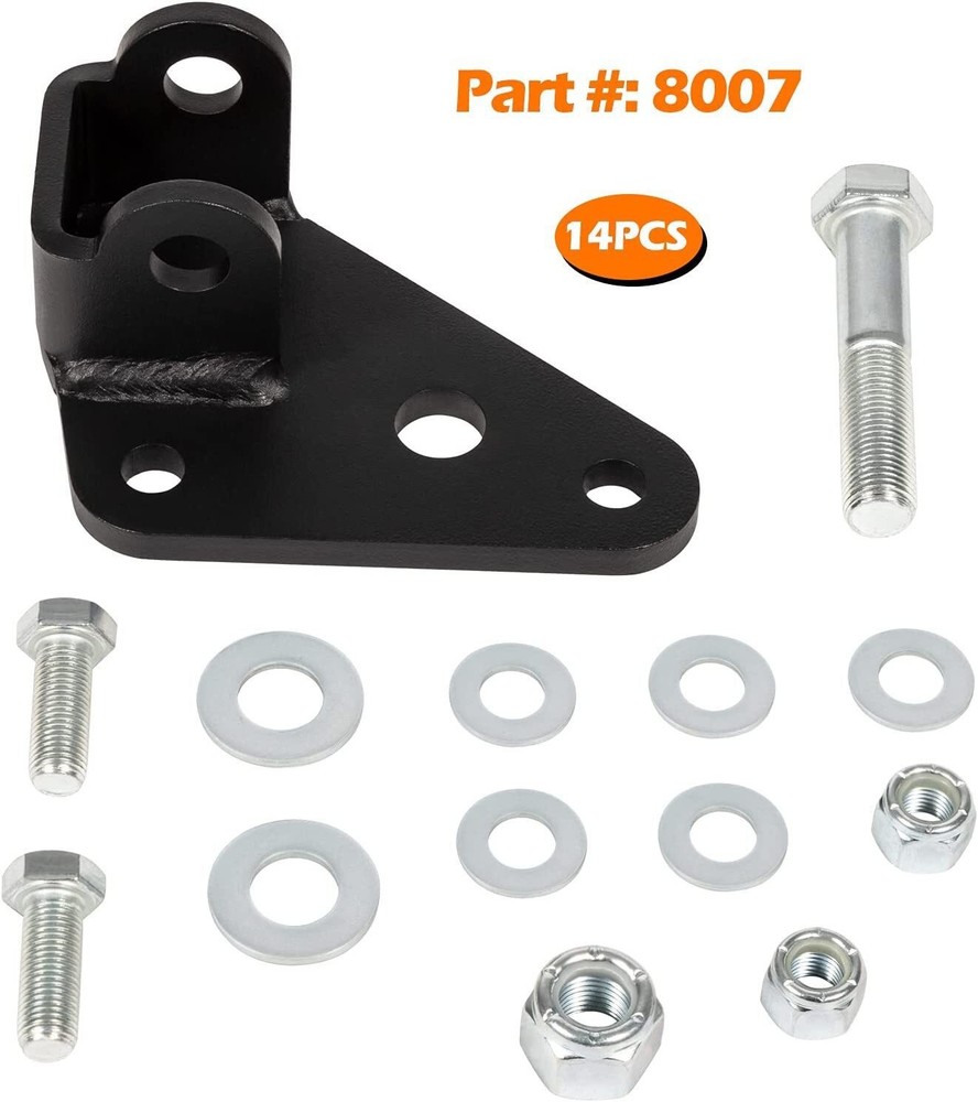 8007 Steering Stabilizer Relocation Bracket Replacement for Wrangler JK 2007-18