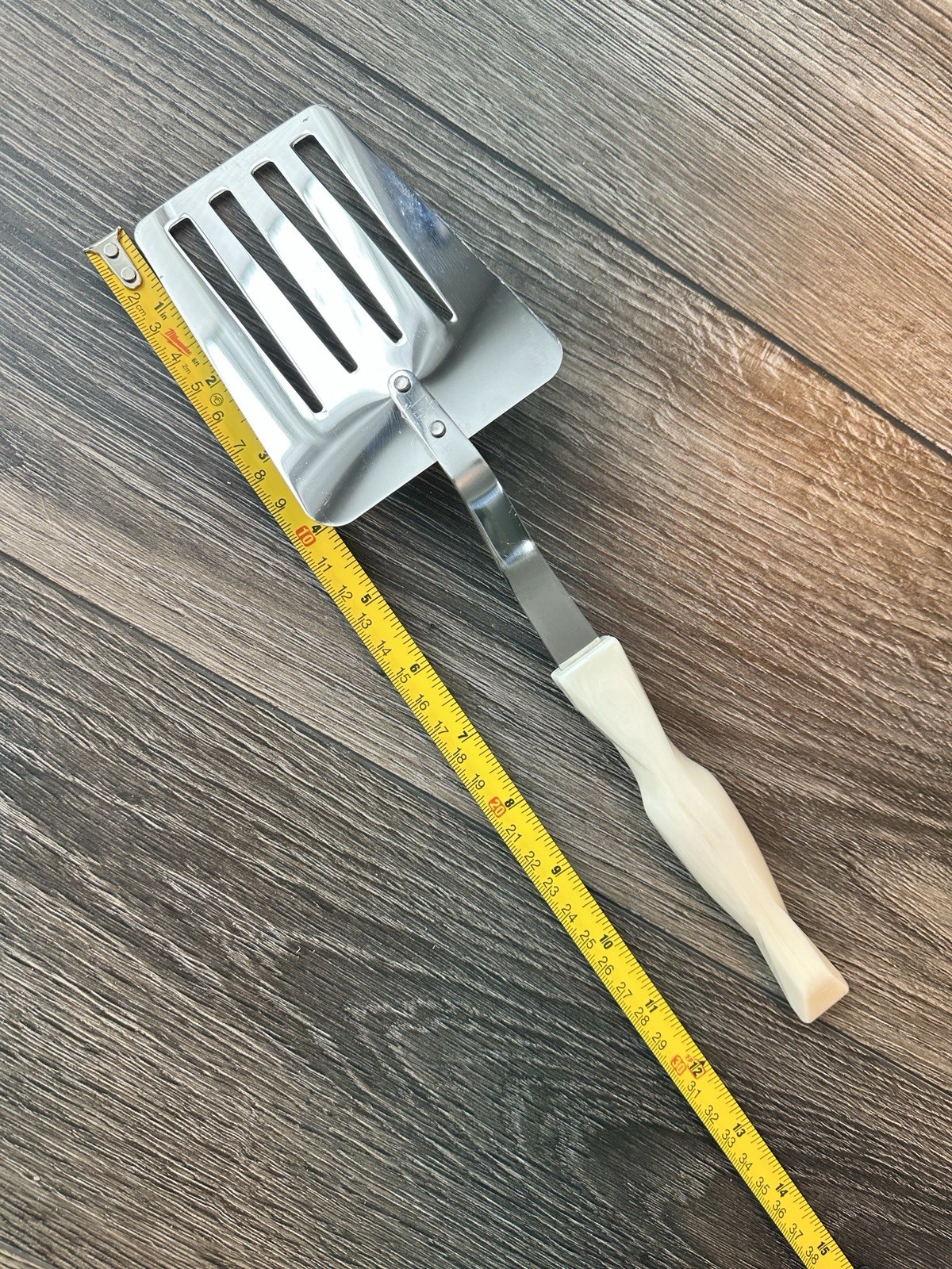 CUTCO Spatula Slotted Turner Flipper Pearl White Handle 12 inch Vintage 17 JI