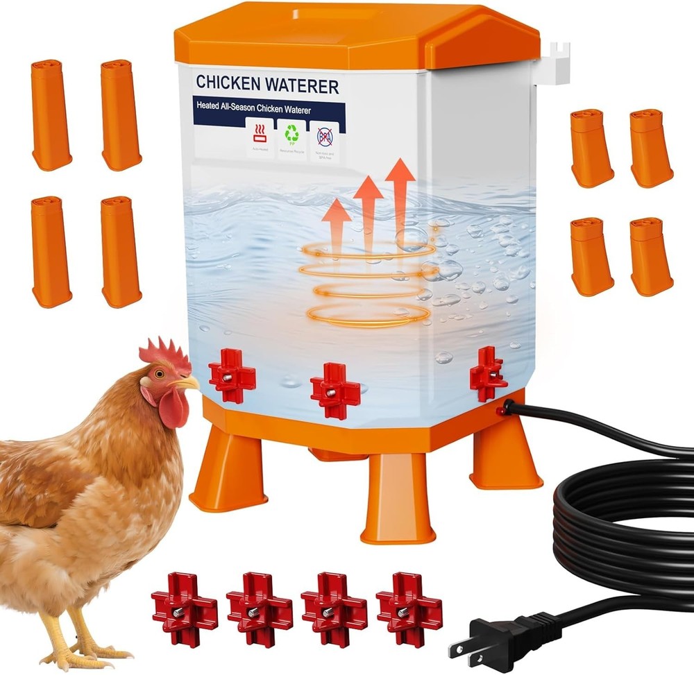 Automatic Chicken Waterer Large Poultry System with Free Shipping