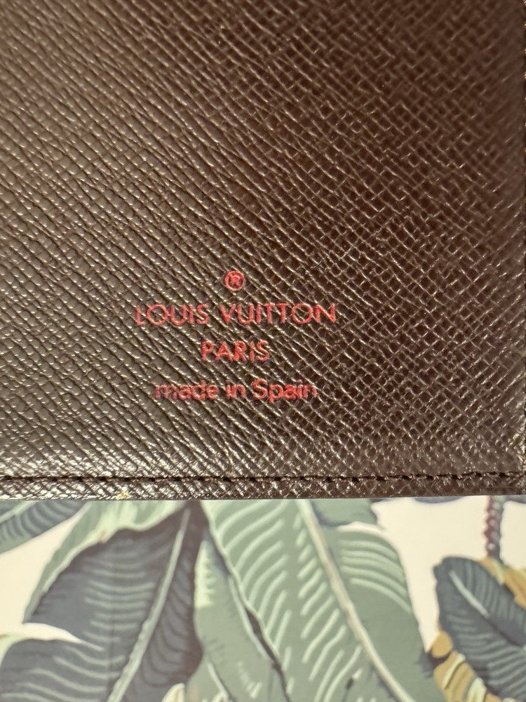 Louis Vuitton Damier Ebene Small Ring Agenda Cover