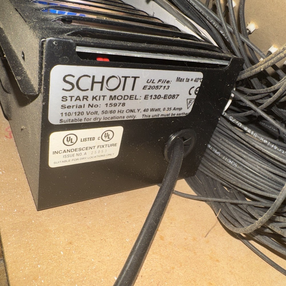 SCHOTT fiber optic Easy Fit Star Kit Display w/ E130-E087