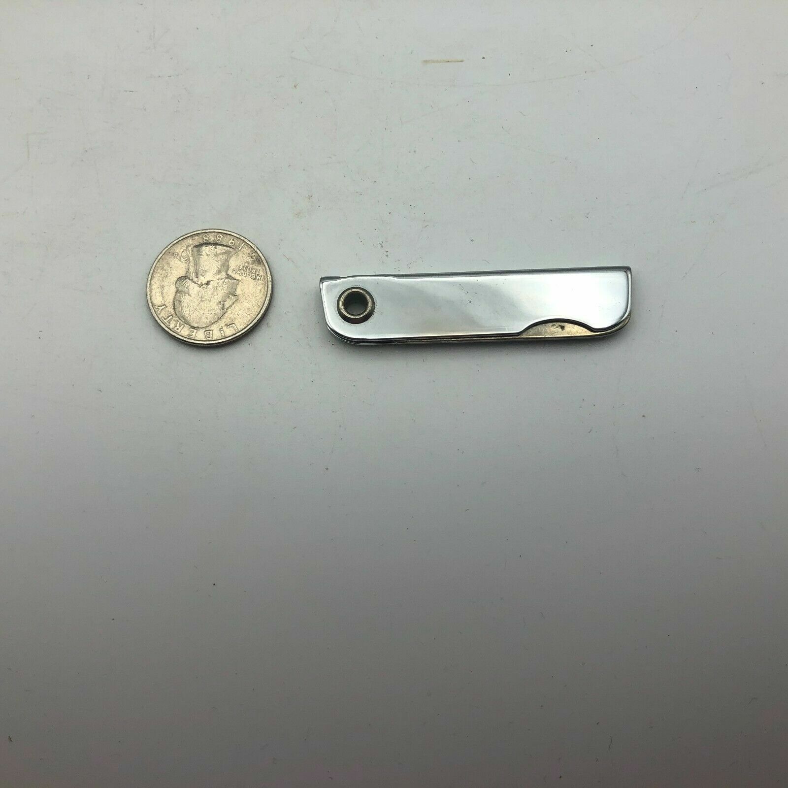 Vintage Bassett 80 USA Folding Knife Bottle Opener Combo FOB From A Keychain ()