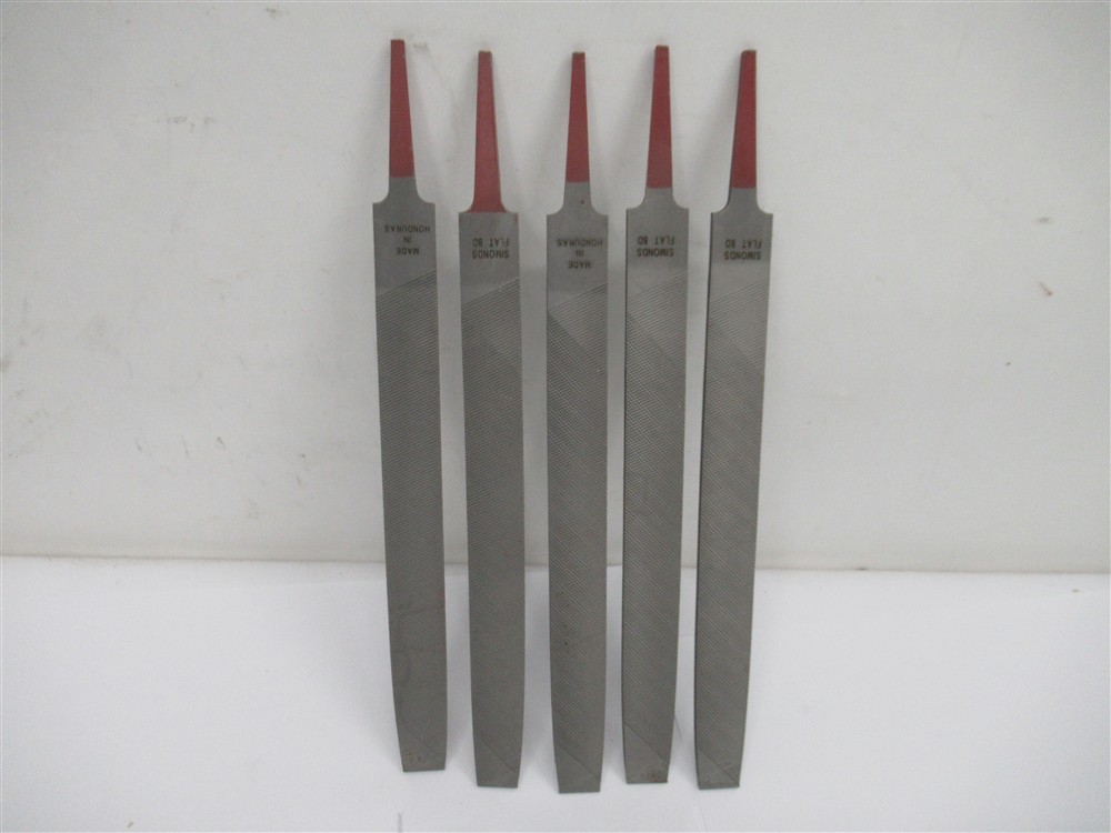 Simonds , 8" Flat BD Double Cut File (PK 5)