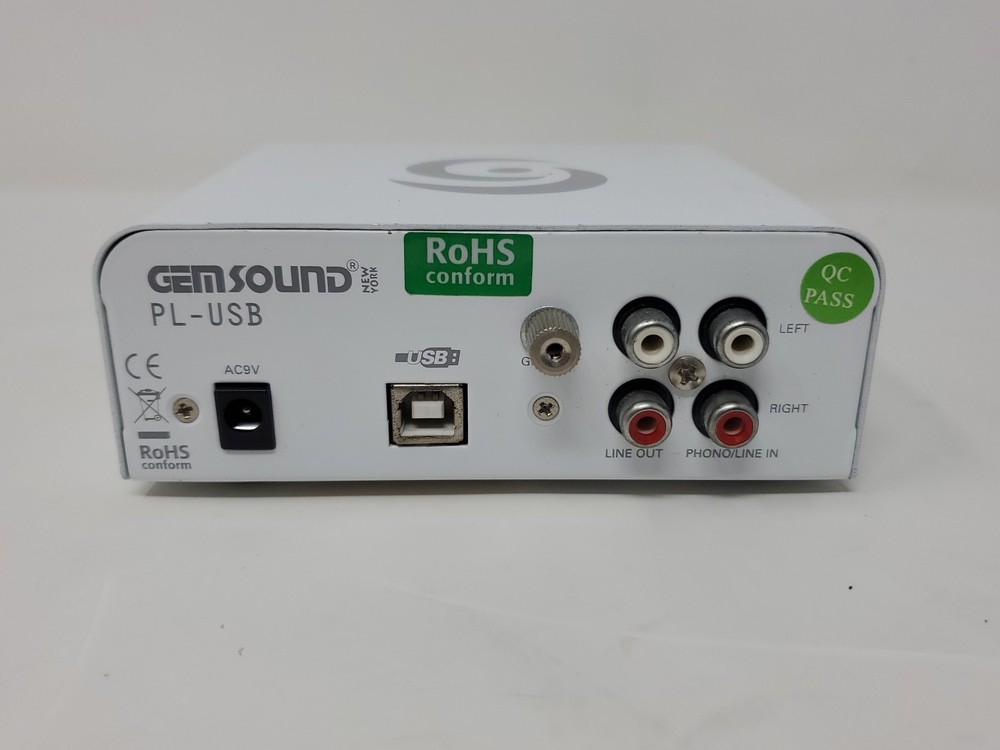 Gem Sound PL-USB Audio Interface Preamp Phono-to-USB