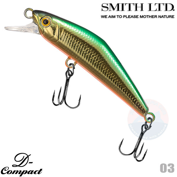 Smith D-Compact 38 2.5 g Assorted Colors Native Trout Minnow