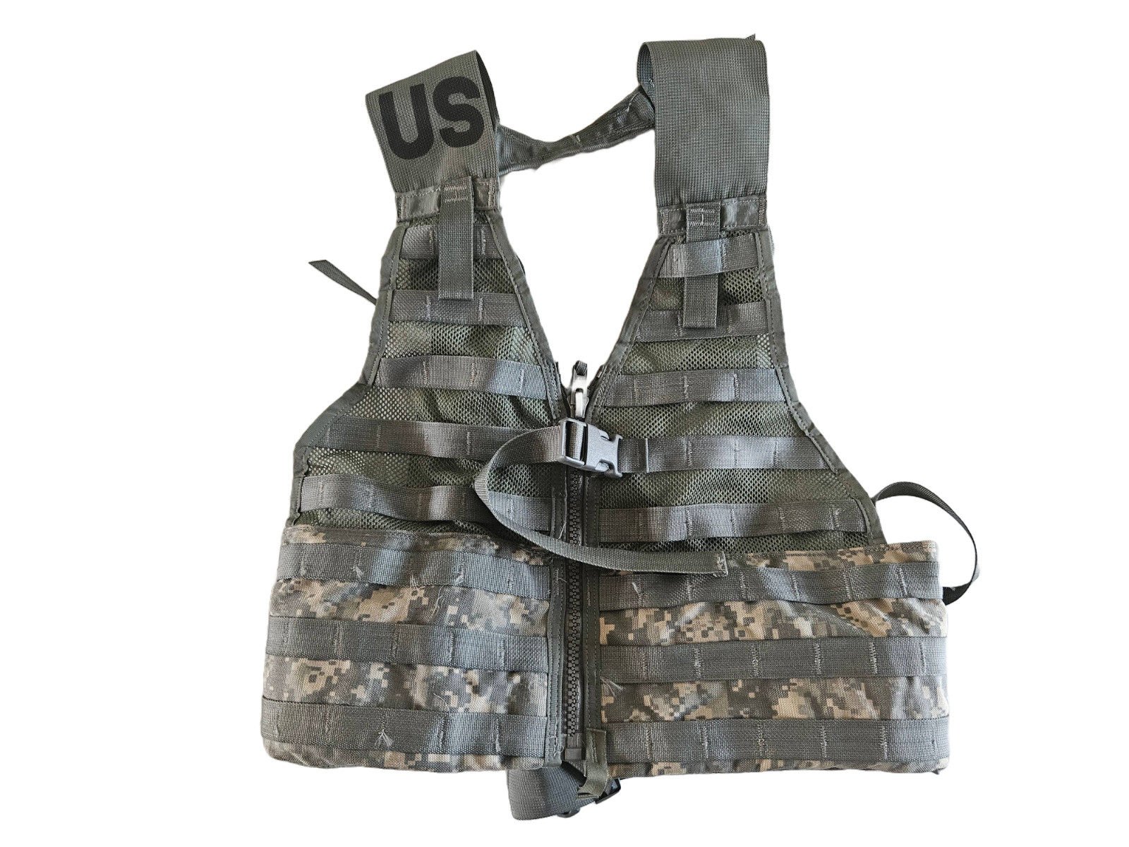 US Army MOLLE II ACU Fighting Load Carrier Vest w/ Tons of Extras! 8 pieces!