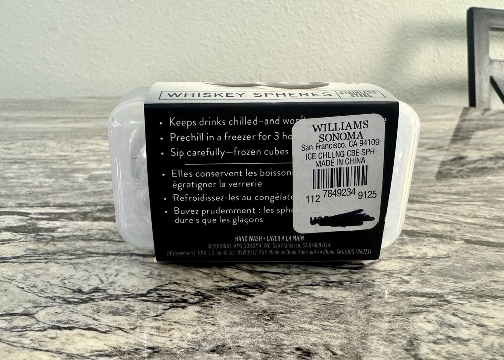 William Sonoma Whisky Spheres