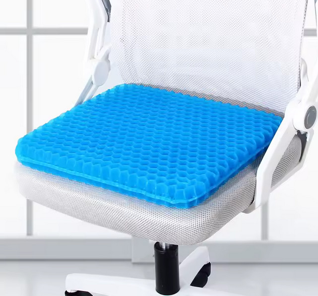 Gel Seat Cushion Summer Breathable Honeycomb Design For Pressure Relief Backpain