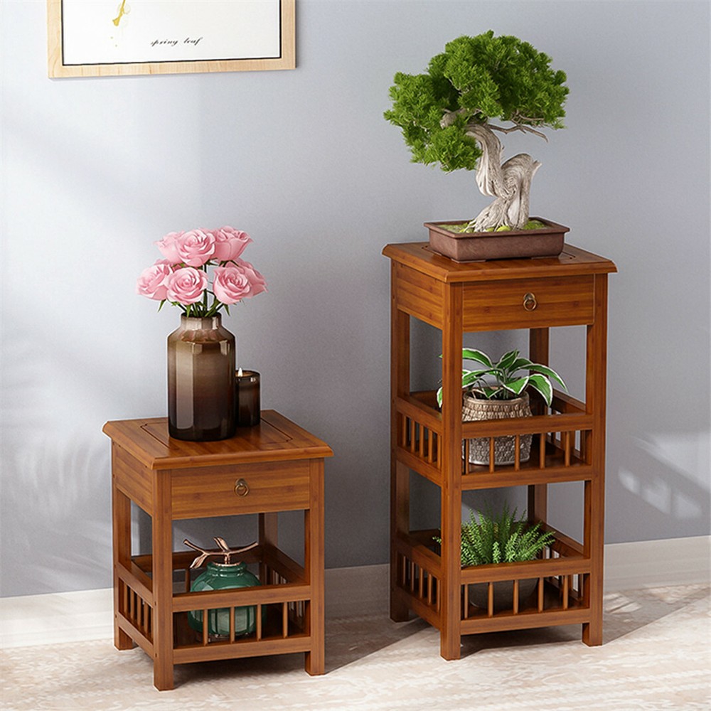 Multi Purpose Nightstand Bedside Table Sofa End Table Furniture Storage W/Drawer